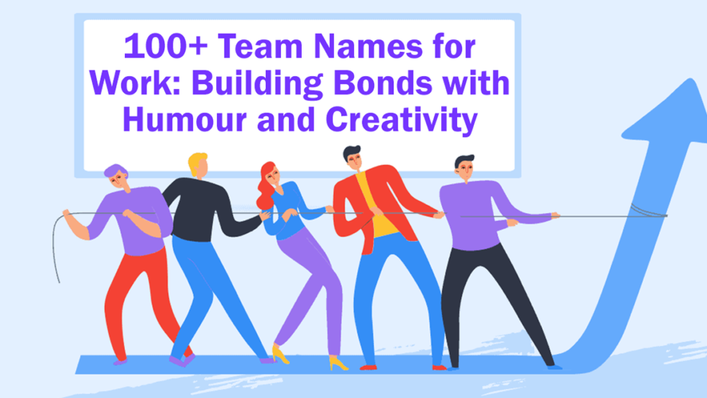 Creative team names brainstorming session