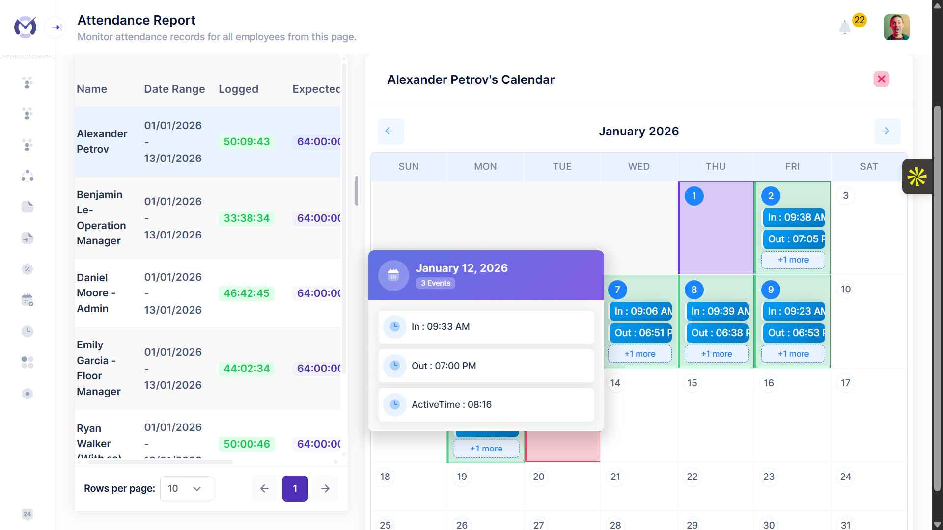 Attendance Tracking
